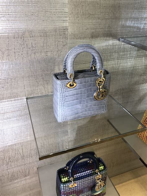 dior crocodile bag|lady dior bag inside.